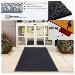 Oseasons Plain Small Doormat In Black 9 Oseasons Plain Small Doormat In Black -DIY oseasons plain small doormat in black5056010139693 04c MP