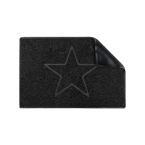 Oseasons Star Medium Embossed Doormat In Black 4 Oseasons Star Medium Embossed Doormat In Black - Image 2