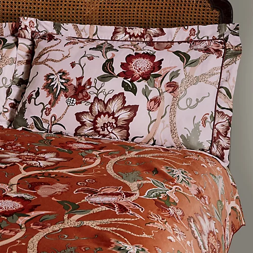 Paoletti Botanist 200 Thread Count Cotton Sateen Oxford Pillowcase Pair 3 Paoletti Botanist 200 Thread Count Cotton Sateen Oxford Pillowcase Pair