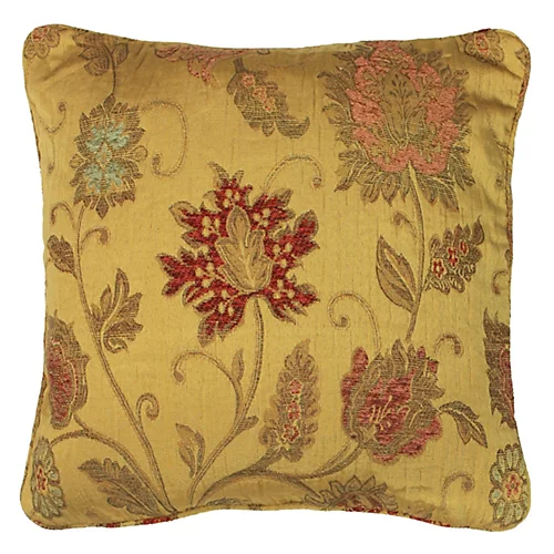 Paoletti Zurich Floral Patterned Jacquard Polyester Filled Cushion 3 Paoletti Zurich Floral Patterned Jacquard Polyester Filled Cushion