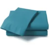 Percale 180 Thread Count Double Bed Fitted Sheet Teal -DIY percale 180 thread count double bed fitted sheet teal5021206066107 01c MP