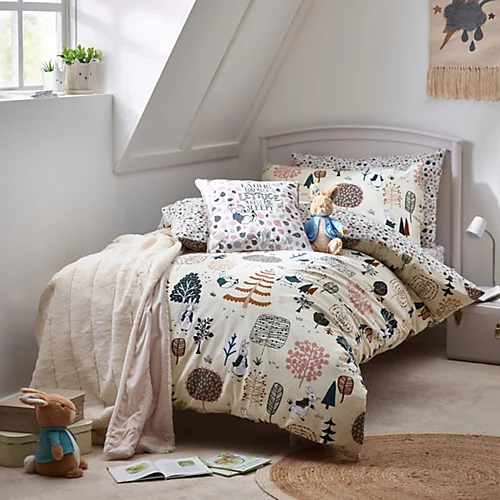 Peter Rabbit™ Scandi Woods Toddler Duvet Cover Set, Cotton, Natural 3 Peter Rabbit™ Scandi Woods Toddler Duvet Cover Set, Cotton, Natural