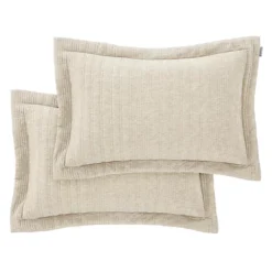 Pineapple Elephant Tamba Jersey Stripe Oxford 50x75cm + Border Pack Of 2 Pillow Cases With Envelope Closure Natural -DIY pineapple elephant tamba jersey stripe oxford 50x75cm border pack of 2 pillow cases with envelope closure natural5057681109015 03c MP