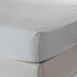 Plain Grey King Fitted Sheet