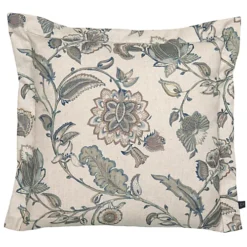 Prestigious Textiles Denim Floral Patterned Oxford Bordered Polyester Filled Cushion