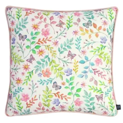 Prestigious Textiles Secret Garden Floral Printed Piped Polyester Filled Cushion