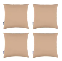 Proheeder Water Resistant Scatter Cushion Covers 45 X 45cm - Beige 4 Pack