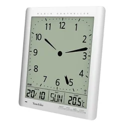 Radio Control Large LCD Digital Analog Style Wall Clock