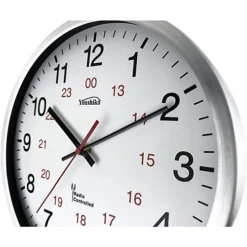 Radio Controlled Wall Clock (Official UK & Ireland Version), Premium Quality, Silver Aluminium Case 30cm, -DIY radio controlled wall clock official uk ireland version premium quality silver aluminium case 30cm 5060660020232 03c MP