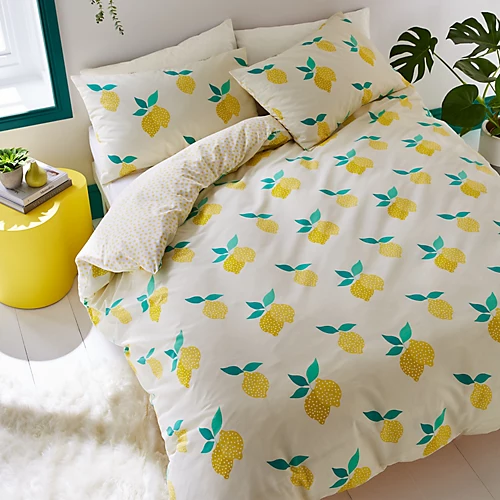 Sassy B Bedding Lemon Zest Duvet Cover Set With Pillowcases Yellow 3 Sassy B Bedding Lemon Zest Duvet Cover Set With Pillowcases Yellow