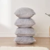 Sienna Set Of 4 Fluffy Shaggy Filled Cushion With Cover Square -DIY set of 4 fluffy shaggy filled cushion with cover square5027434174492 01c MP
