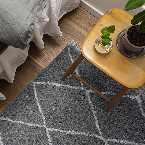 Shaggy Berber Grey Rug 230cmx155cm 5 Shaggy Berber Grey Rug 230cmx155cm - Image 3