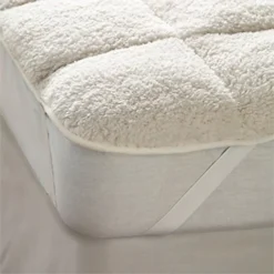 Sherpa Fleece Reversible Mattress Enhancer Topper - King -DIY sherpa fleece reversible mattress enhancer topper king5034567872171 02c MP