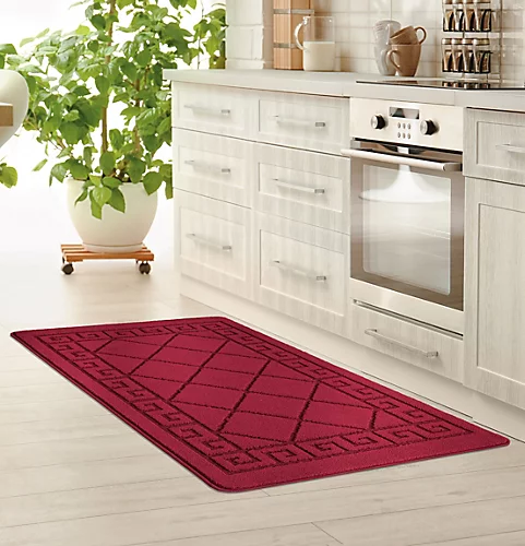 Smart Living Heavy Duty Machine Washable Runner For Hallway, Kitchen Non Slip Floor Mats, Door Mat 60cm X 220cm - Red 4 Smart Living Heavy Duty Machine Washable Runner For Hallway, Kitchen Non Slip Floor Mats, Door Mat 60cm X 220cm - Red - Image 2