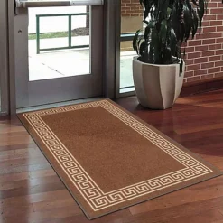Smart Living Heavy Duty Machine Washable Runner For Hallway, Kitchen Non Slip Floor Mats, Door Mat 67cm X 220cm - Brown Beige -DIY smart living heavy duty machine washable runner for hallway kitchen non slip floor mats door mat 67cm x 220cm brown beige8680318933256 03c MP