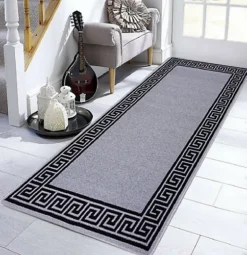 Smart Living Heavy Duty Machine Washable Runner For Hallway, Kitchen Non Slip Floor Mats, Door Mat 80cm X 300cm - Grey Black -DIY smart living heavy duty machine washable runner for hallway kitchen non slip floor mats door mat 80cm x 300cm grey black8680318933454 02c MP