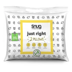 Snug Just Right Medium Hypoallergenic Pillow, Pair Of 2