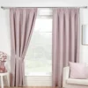 Sundour Eclipse Blackout Pencil Pleat Curtains Pink 66x72" -DIY sundour eclipse blackout pencil pleat curtains pink 66x72 5023074030914 01c MP
