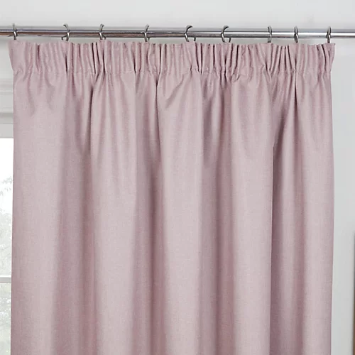 Sundour Eclipse Blackout Pencil Pleat Curtains Pink 90x90" 4 Sundour Eclipse Blackout Pencil Pleat Curtains Pink 90x90" - Image 2