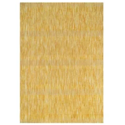 Sunshine Yellow Durable Soft Plastic Mottled Flatweave Indoor Outdoor Area Rug 160x230cm