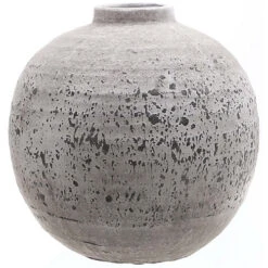 Tiber Vase - Ceramic - L28 X W28 X H28 Cm - Stone