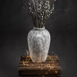 UK Homeliving Aged Stone Tall Ceramic Vase -DIY uk homeliving aged stone tall ceramic vase5050140941898 04c MP