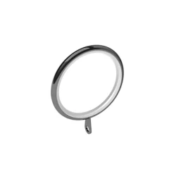 Universal Metal Curtain Rings (Pack Of 4) Silver (One Size)