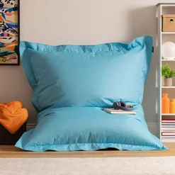 Veeva Bazaar Bag Aqua Blue Giant Indoor Outdoor Bean Bag Lounger