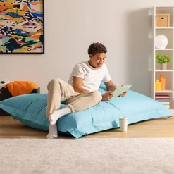 Veeva Bazaar Bag Aqua Blue Giant Indoor Outdoor Bean Bag Lounger -DIY veeva bazaar bag aqua blue giant indoor outdoor bean bag lounger5060161110098 03c MP