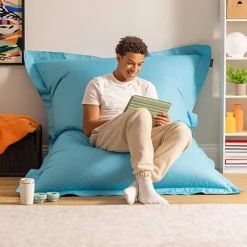 Veeva Bazaar Bag Aqua Blue Giant Indoor Outdoor Bean Bag Lounger -DIY veeva bazaar bag aqua blue giant indoor outdoor bean bag lounger5060161110098 04c MP