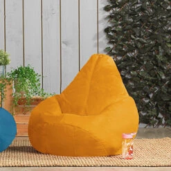 Veeva Kids High Back Bean Bag Ochre Yellow Indoor Outdoor Childrens Bean Bags -DIY veeva kids high back bean bag ochre yellow indoor outdoor childrens bean bags5060374290228 02c MP
