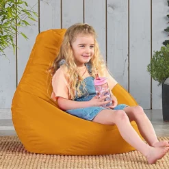 Veeva Kids High Back Bean Bag Ochre Yellow Indoor Outdoor Childrens Bean Bags -DIY veeva kids high back bean bag ochre yellow indoor outdoor childrens bean bags5060374290228 03c MP
