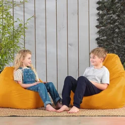 Veeva Kids High Back Bean Bag Ochre Yellow Indoor Outdoor Childrens Bean Bags -DIY veeva kids high back bean bag ochre yellow indoor outdoor childrens bean bags5060374290228 04c MP