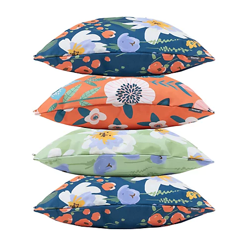 Veeva Meadow Print Set Of 4 Outdoor Cushion - Collection One 4 Veeva Meadow Print Set Of 4 Outdoor Cushion - Collection One - Image 2