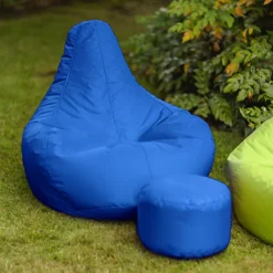 Veeva Recliner Indoor Outdoor Bean Bag & Pouffe Blue Bean Bag Chair -DIY veeva recliner indoor outdoor bean bag pouffe blue bean bag chair5060374295940 03c MP