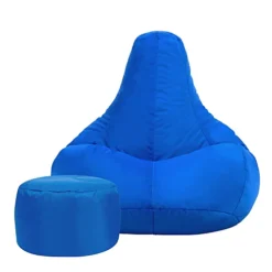 Veeva Recliner Indoor Outdoor Bean Bag & Pouffe Blue Bean Bag Chair -DIY veeva recliner indoor outdoor bean bag pouffe blue bean bag chair5060374295940 04c MP