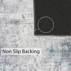 Vernal Bedric Machine Washable Rug, Grey And Blue 200 Cm X 300 Cm -DIY vernal bedric machine washable rug grey and blue 200 cm x 300 cm5060536577921 04c MP