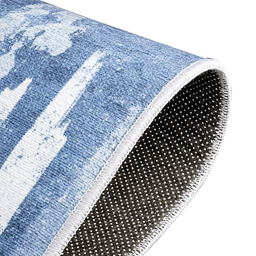 Vernal Oxnard Blue Machine Washable Rug, Blue/Yellow/Grey , 152 Cm X 213 Cm 6 Vernal Oxnard Blue Machine Washable Rug, Blue/Yellow/Grey , 152 Cm X 213 Cm - Image 4