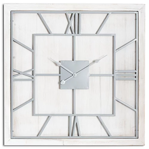 Williston White Square Wall Clock 3 Williston White Square Wall Clock