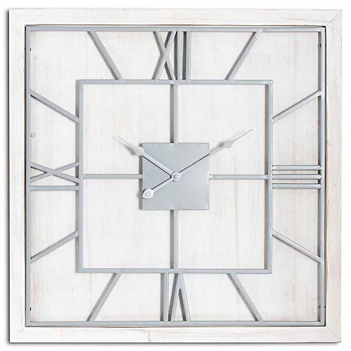 Williston White Square Wall Clock 4 Williston White Square Wall Clock - Image 2