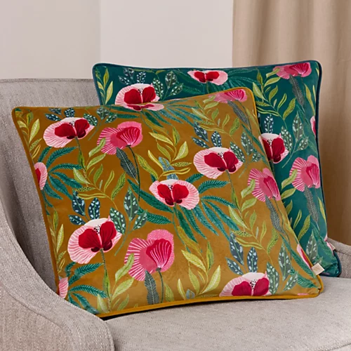 Wylder Nature House Of Bloom Poppy Polyester Filled Cushion 6 Wylder Nature House Of Bloom Poppy Polyester Filled Cushion - Image 4
