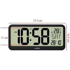 Youshiko Extra Large XL Jumbo Radio Controlled Digital Silent Wall Clock (Official UK Version) XXL Bold Time Digits -DIY youshiko extra large xl jumbo radio controlled digital silent wall clock official uk version xxl bold time digits5060660020409 02c MP